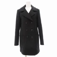 ポール＆ジョー PAUL&JOE ピーコート Pコート ミドル ハーフ 38 M 黒 ブラック /UO ■GY09のサムネイル