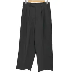 ウィム バイ リドム WYM LIDNM HIGH TWISTED GABA WIDE TUCK SLACKS 2タック ワイドストレート メンズ JPN：L 