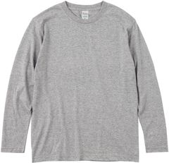 00102-CVL/Printstar 5.6オンス ヘビーウェイト長袖Tシャツ/杢グレー