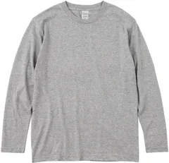 【新品】00102-CVL/Printstar 5.6オンス ヘビーウェイト長袖Tシャツ/杢グレー地 　秋冬 厚手 カジュアル 作業着 スポーツ 男女兼用　メンズ　レディース　M　L　XL