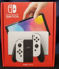 【未使用】Nintendo Switch本体(有機ELモデル) Joy-Con(L/R)ホワイト【店舗印有り】【店頭併売品】