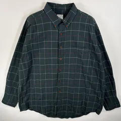 古着 ブルックスブラザーズ Brooks Brothers 長袖シャツ ボタンダウンシャツ 胸ポケ SPORT SHIRT XL  グリーン系 チェック メンズ