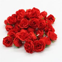 バラ 造花 50本  母の日  結婚式 誕生日 お祝い 演出にローズ 装飾 DIY材料  ブーケ ローズ 薔薇  装飾 赤　レッド　51a