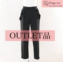 【アウトレットNeige公式】neige、パンツ、フリル、フリルポケット、テーパードパンツ、OPT10131BK3
