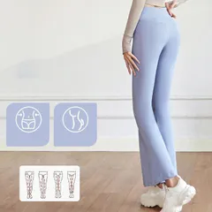 ヨガパンツ ヨガ フレアパンツ 即購入OK レディース 10分丈 ダンスパンツ 薄手 ロングパンツ ストレッチ ブーツカット ピラティス ウェア 美脚 ボトムス ヨガウェア かわいい おしゃれ フィットネス