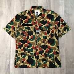 BAPE カモフラージュ フリースブランケット エイプ BAPE ミニブランケット フリース生地 カモフラ 迷彩 レア