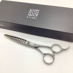 新品未使用【内海ウツミUTSUMI】OF50W 両グシ トリミングシザー 右利き セニング トリマー ペット 6インチ 中古 sc1963