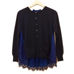 YOKO CHAN(ヨーコ チャン) ボレロ サイズ40 M レディース美品  - ダークネイビー 長袖/カシミヤ YOKO CHAN(ヨーコ チャン) ボレロ サイズ40 M レディース美品