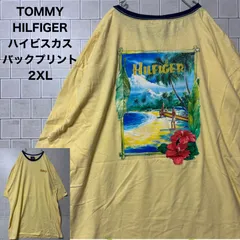 TOMMY HILFIGER　Tシャツ　ハイビスカス　バックプリント　2XL
