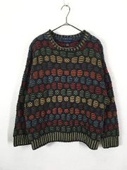 古着 northern isles ハニカム マルチ デザイン コットン ラミー
