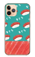 iPhone15plus ケース カバー iPhone15 プラス スマホケース ハードケース マグロ まぐろ 鮪 寿司 お鮨 すしネタ 魚 さかな シュール おもしろい 面白い 可愛い かわいい カラー04