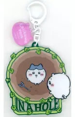 【中古】キーホルダー ちいかわ＆ハチワレ(穴に落ちたハチワレ) テーマアクリルキーホルダー 「ちいかわ なんか小さくてかわいいやつ ちいかわパーク」