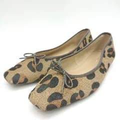 ◇ ODETTE E ODILE オデット エ オディール レオパード柄 フラットシューズ サイズ23 ブラウン レディース E  【1404020001051】