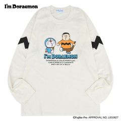アイム ドラえもん ロンT 長袖 Tシャツ I'm Doraemon プリント dr1251-11-B