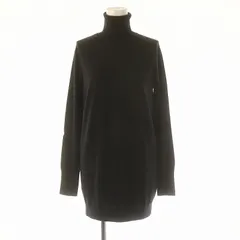 セオリー Theory PREEN KIKSA B ウール タートルネック セーター チュニック丈 長袖 S 黒 ブラック /ES ■OS