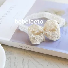 レースリボンベビーヘアバンド