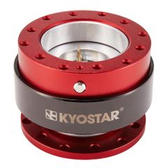 【13RD】クイックリリース Kyostar ブラック レッド アルマイト 社外ステアリングへ