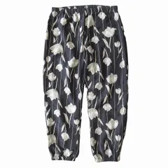 美品 19SS シュプリーム SUPREME "Floral Silk Track Pant" フローラル シルク トラック パンツ ロゴ 刺繍 花柄 サイズL 黒 ブラック メンズのサムネイル