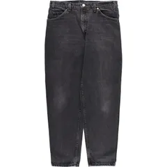 古着 ~90年代 リーバイス Levi's 550 オレンジタブ ブラックデニム テーパードデニムパンツ USA製 メンズw33相当 ヴィンテージ/evb029112