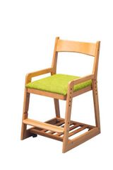 訳あり アウトレット 木製キッズチェア（キャスター付）送料無料（1372） 座った瞬間キャスターロック 学習チェア 天然木 高さ調節 キッズチェア