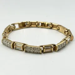 スワロフスキー ブレスレット ゴールド クリア ストーン 入手困難