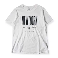 POLO RALPH LAUREN ポロ ラルフローレン CUSTOM FIT 半袖 Tシャツ L/ホワイト×ブラック メンズ