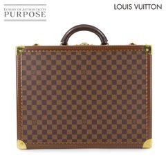 新品同様 ルイ ヴィトン LOUIS VUITTON ダミエ コトヴィル 45 トランク ケース ビジネス バッグ エベヌ N21341 100周年記念限定品 90289917のサムネイル