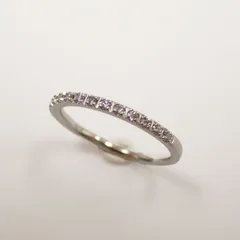 【美品】スタージュエリー　K18PG ダイヤモンド ハーフエタニティリング 9号 スタージュエリー STAR JEWELRY K18PG ピンクゴールド