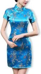 Slow Ride（スロウライド） レディース ガール ガールズ チャイナドレス( ブルー,  2L)