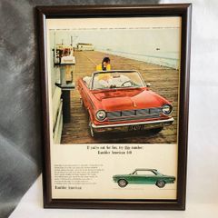 『ランブラー　アメリカン440』ビンテージ広告　60年代　フレーム付ポスター