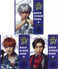 [중고]캐릭터 카드 요코하마 디비전/MAD TRIGGER CREW 백스테이지 패스풍 클리어 카드 3장 세트 [Blu-ray/DVD 무대 [히프노시스 마이크 -Division Rap Battle-] Rule the Stage Rep