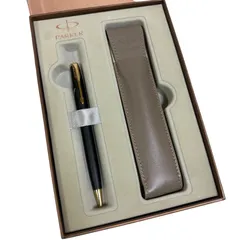 【極美品】◆PARKER ソネット◆ マットブラック GT ゴールドトリム ボールペン ペンケース付 ほぼ未使用 高級筆記具 パーカー 文房具 ギフト◆上品◆