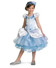 シンデレラドレス チュチュ 女の子用 （XS/S/M）【 コスプレ 衣装 ハロウィン 仮装 コスチューム 子供 アニメ キッズ ディズニープリンセス グッズ ドレス シンデレラ 子ども用 公式 正規ライセンス品 パーティーグッズ