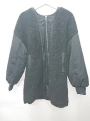 ◇ ⊇ SpRay スプレイ ボア 長袖 ブルゾン サイズＭ ブラック系 レディース E  【1507160003418】