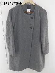 ■ KBF ケービーエフ URBAN RESEARCH 長袖 ノーカラー コート グレー レディース  【中古】 【1107120016382】