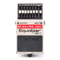Boss GE-7 ノイズレス 日本製 1983年 Modified Noiseless イコライザー Equalizer Guitar Effects Pedal ボス エフェクター 改造 ノイズレス イコライザー 中古