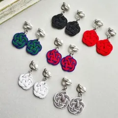 水引 シンプルイヤリング 梅結び