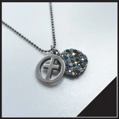 ✱クロス＆カラーストーン✱ネックレス ペンダント アクセサリー