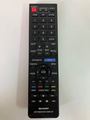 SHARP シャープ INFORMATION DISPLAY モニターリモコン RRMCG1019MPPZ