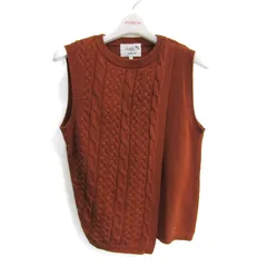 アーノルドパーマー ケーブルニット ベスト トップス レディース 2サイズ ブラウン系 Arnold Palmer 【中古】