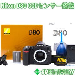 美品 Nikon D80 希少 CCDセンサー 搭載 ボディ 本箱 #8373