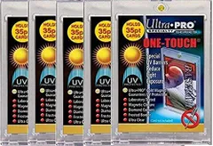 ウルトラプロ 35PT UVワンタッチマグネットホルダー マグネットローダー UVカットローダー ウルトラプロ 約1mm厚対応 ＜5個セット＞ ローダー