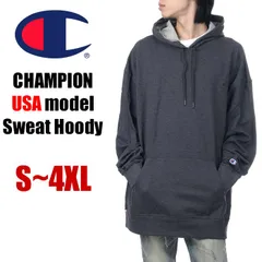 【新品・未使用】【グラナイトヘザー】【S～4XL】チャンピオン パーカー スウェット メンズ レディース キッズ 大きいサイズ USAモデル CHAMPION パワーブレンド プルオーバー 無地 裏起毛 大きめ ゆったり ビックシルエット ブランド