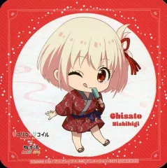 【中古】コースター 錦木千束(ミニキャラ) オリジナルコースター 「リコリス・リコイル×極楽湯・RAKU SPA 湯処リコリコ」 コラボメニュー注文特典 第一弾