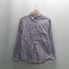 ◇ ⊇ L.L.Bean エルエルビーン ストライプ柄 長袖 シャツ サイズ6 パープル系 メンズ レディース E  【1409100038767】