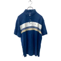 TOMMY HILFIGER 半袖シャツ ポロシャツ M サイズ トミーヒルフィガー ブルー系 古着卸 アメリカ仕入 t2406-3458