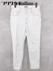 ◇ BAYFLOW ベイフロー ダメージ加工 ジーンズ デニム パンツ サイズ4 ホワイト レディース 【中古】 【1002802349874】
