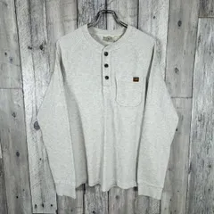 L.L.BEAN エルエルビーン ワッフル生地 サーマル ラグラン ヘンリーネック ロンT 長袖 Tシャツ メンズ M サイズ