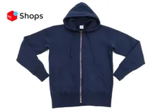 ステュディオ・ダ・ルチザン Studio Dartisan パーカー 8087M メンズ 無地 ジップアップ スウェットパーカー ステュディオ・ダルチザン ネイビー 