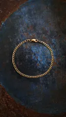 【VINTAGE】U.K. VINTAGE 9ct イエロー ゴールド 喜平チェーン ブレスレット 《9金 ヴィンテージ》